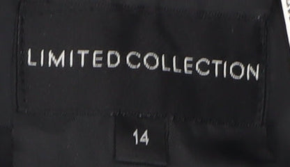 Marks & Spencer Women's Blue Mid-Length Coat, Size 14