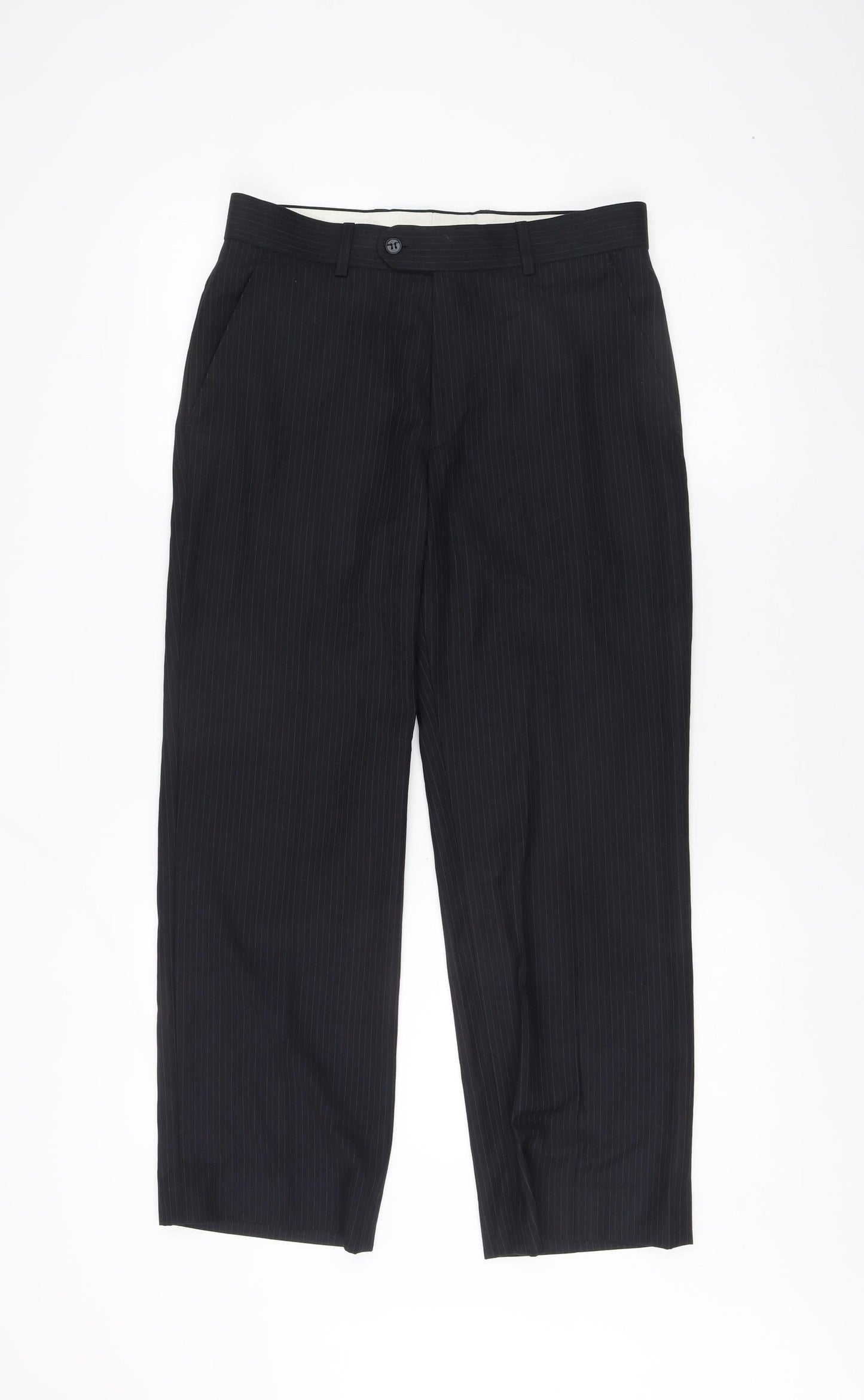 STVDIO Men's Black Dress Pants 30in Waist Formal Trousers