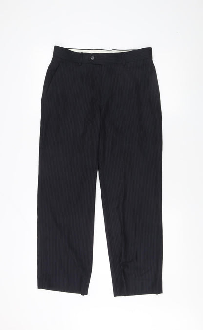 STVDIO Men's Black Dress Pants 30in Waist Formal Trousers