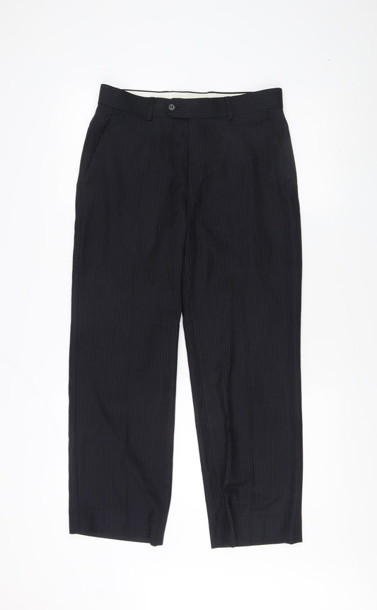 STVDIO Men's Black Dress Pants 30in Waist Formal Trousers