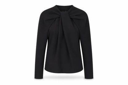 Womens UK Size XS Zara Black Basic Blouse