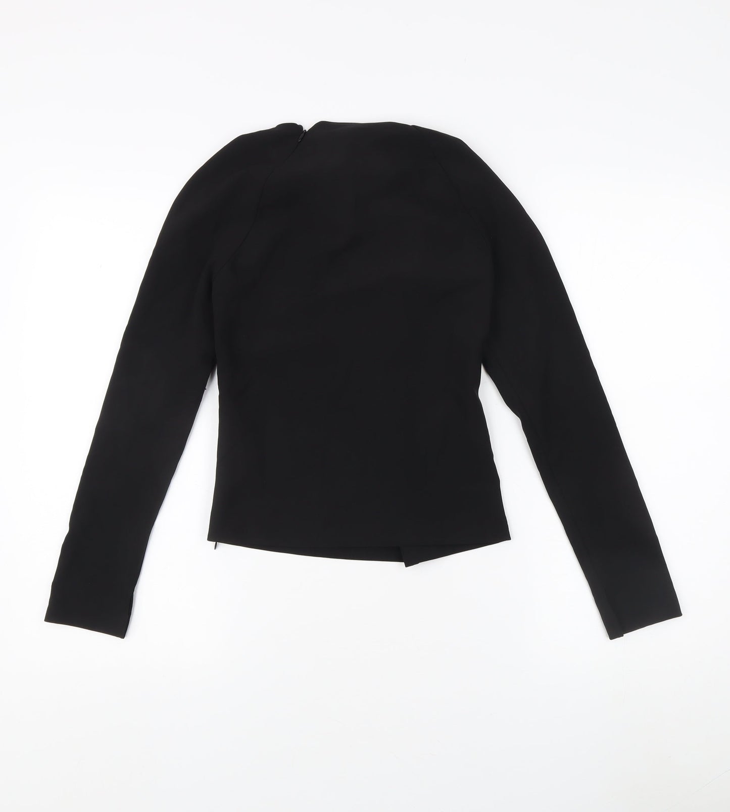 Womens UK Size XS Zara Black Basic Blouse