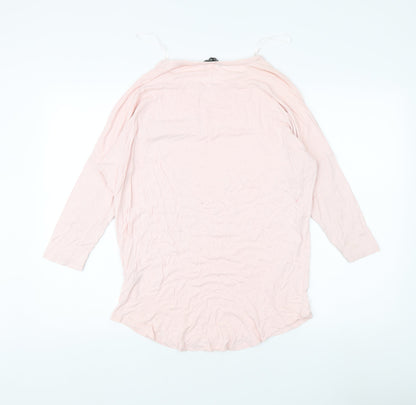 Womens UK Size 10 Select Pink Tunic T-Shirt