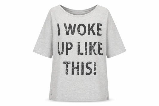 Womens UK Size 12 New Look Grey Basic T-Shirt