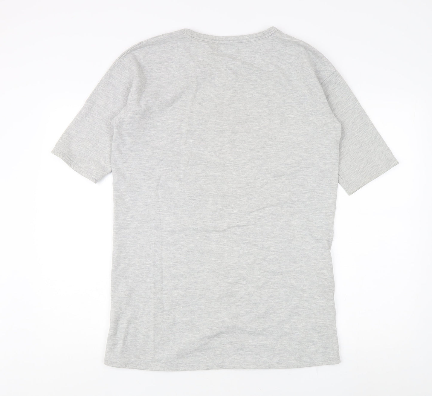 Womens UK Size 12 New Look Grey Basic T-Shirt