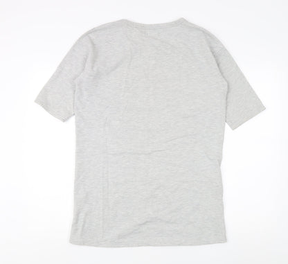 Womens UK Size 12 New Look Grey Basic T-Shirt