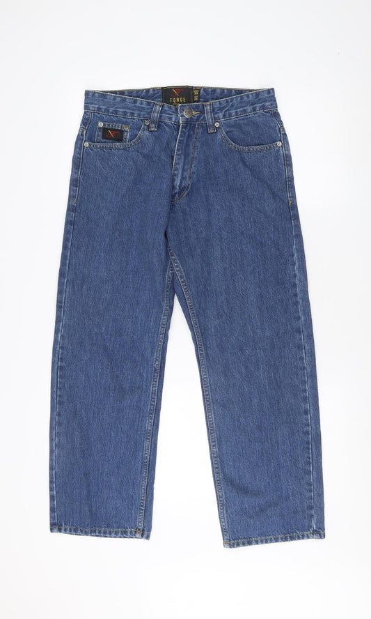 Forge Men's Blue Straight Jeans XS 32 Waist