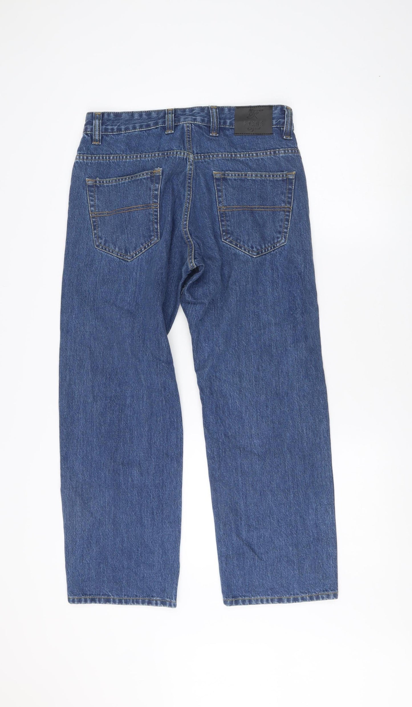 Forge Men's Blue Straight Jeans XS 32 Waist