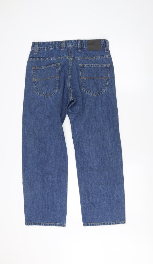 Forge Men's Blue Straight Jeans XS 32 Waist