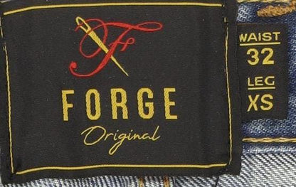 Forge Men's Blue Straight Jeans XS 32 Waist