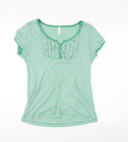 Womens UK Size 16 Marks and Spencer Green Basic T-Shirt