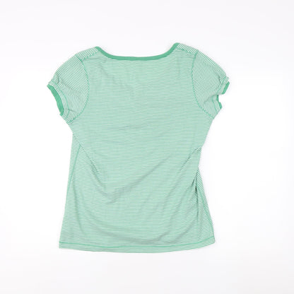 Womens UK Size 16 Marks and Spencer Green Basic T-Shirt