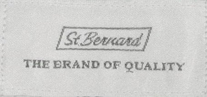 St. Bernard Men's Blue Trousers, Size L, 36 in Waist