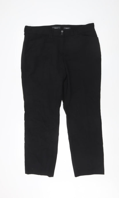 Brax Men's Black Straight Trousers Size 18