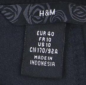 Womens UK Size 12 H&M Black Camisole Blouse