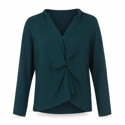 Womens UK Size 10 Topshop Green Basic Blouse
