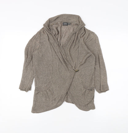 Womens UK Size L Mexx Beige Cardigan Jumper