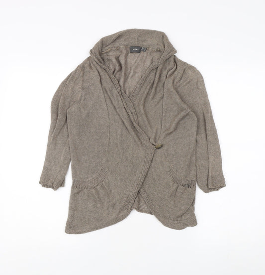 Womens UK Size L Mexx Beige Cardigan Jumper
