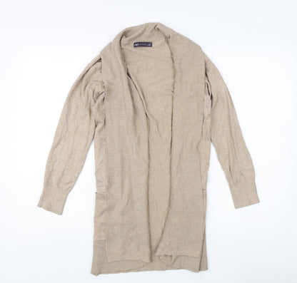 Womens UK Size XS Marks and Spencer Beige Cardigan Jumper