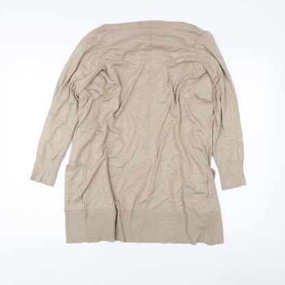 Womens UK Size XS Marks and Spencer Beige Cardigan Jumper