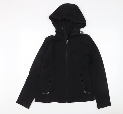 O'Neill Women's Black Soft Shell Hooded Jacket S