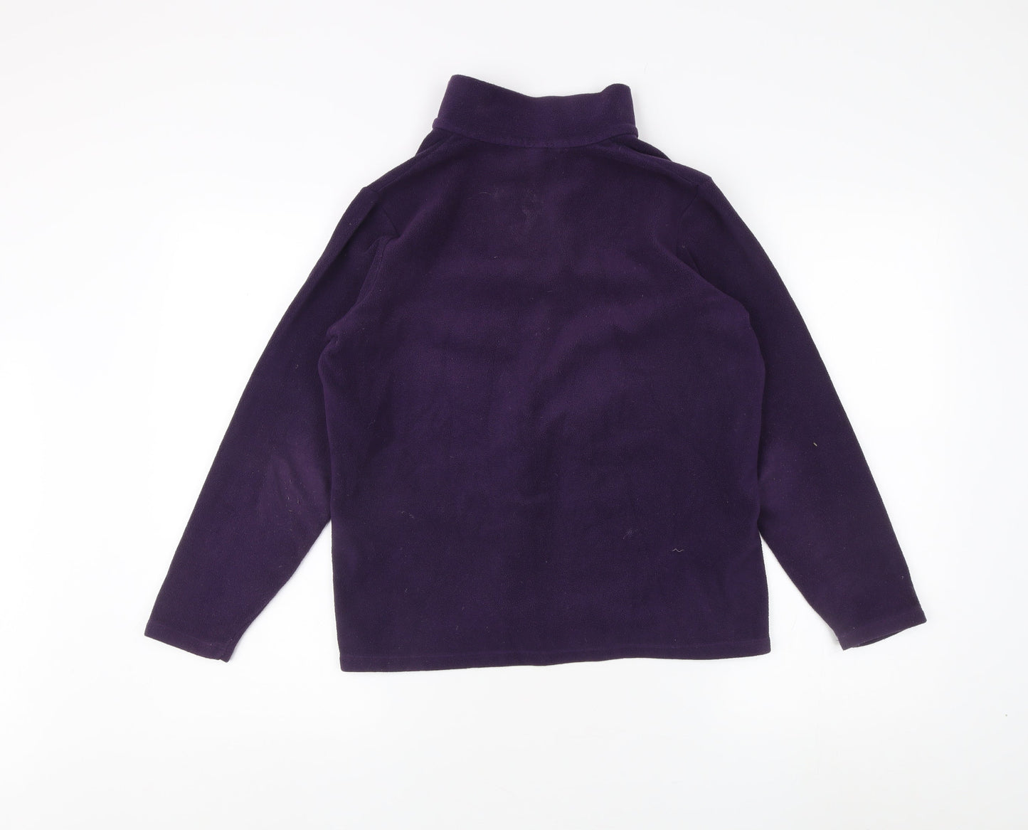 Womens UK Size XS Lands' End Purple Henley Sweatshirt