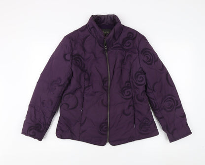 Alexon Purple Women's Puffer Jacket Size 14