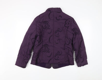 Alexon Purple Women's Puffer Jacket Size 14