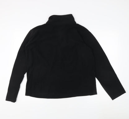 Unisex Adults UK Size M Freedom Trail Black 1/4 Zip Sweatshirt