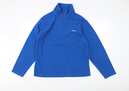 Mens UK Size M Regatta Blue 1/4 Zip Sweatshirt