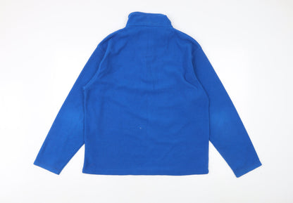 Mens UK Size M Regatta Blue 1/4 Zip Sweatshirt