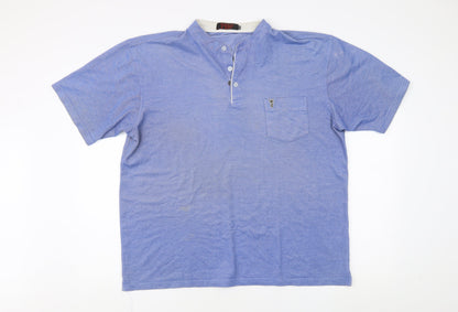 Gold Men Blue 2XL Polo Shirt for Men