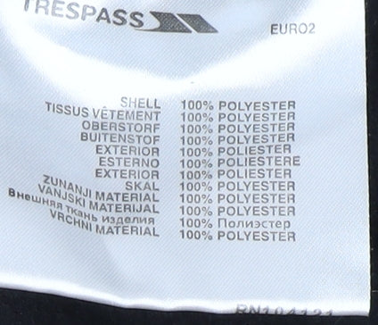 Trespass Men's Black XL Fleece Zip Sweatshirt