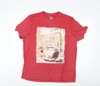 Volkswagen Red XL Men's Graphic T-Shirt