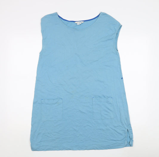 Boden Women's Blue Sleeveless T-Shirt, Medium, Casual