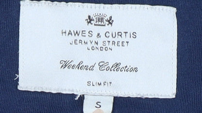 Hawes & Curtis Men's Blue Slim Fit Casual Shirt
