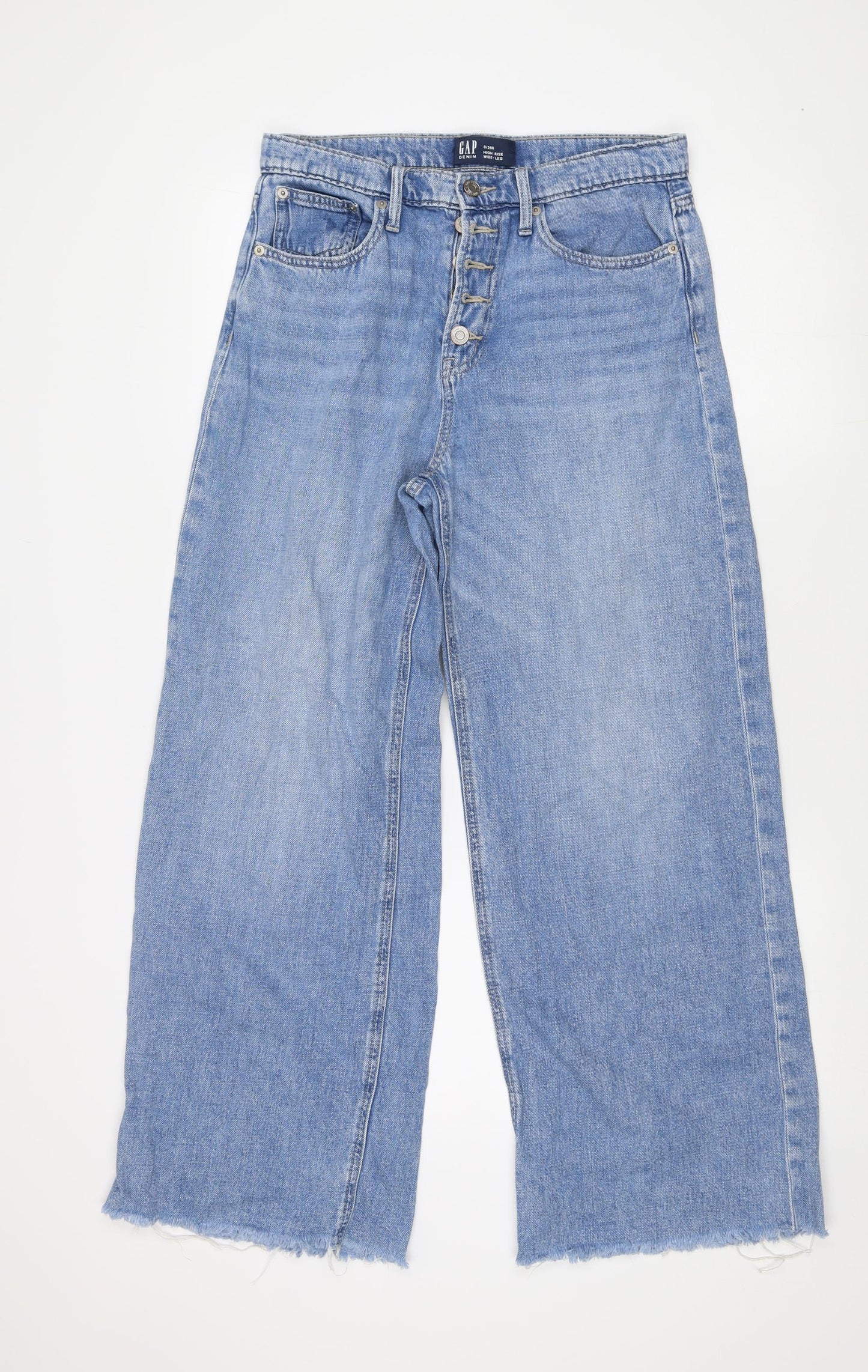 Gap Men's Blue Wide-Leg High-Rise Jeans Size 8