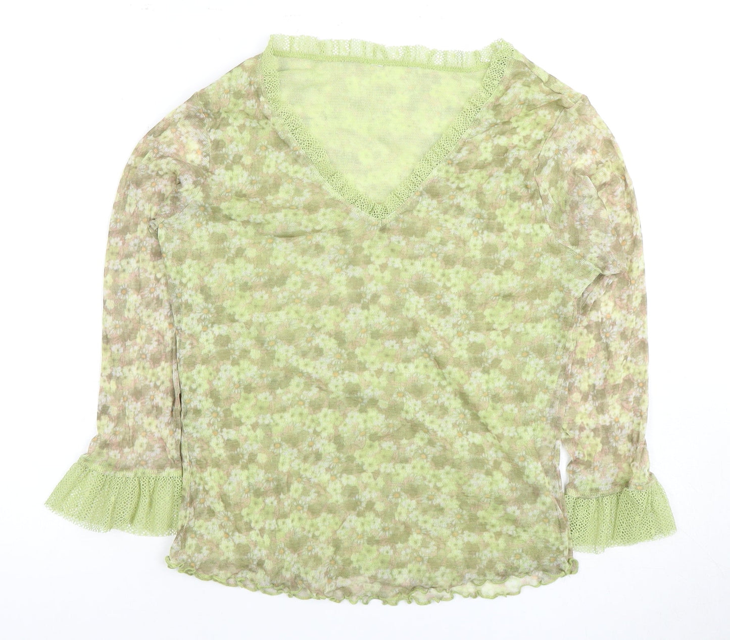 Womens UK Size 18 Marks and Spencer Green Basic Blouse