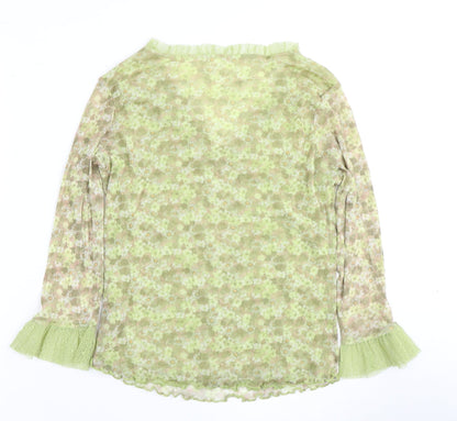 Womens UK Size 18 Marks and Spencer Green Basic Blouse
