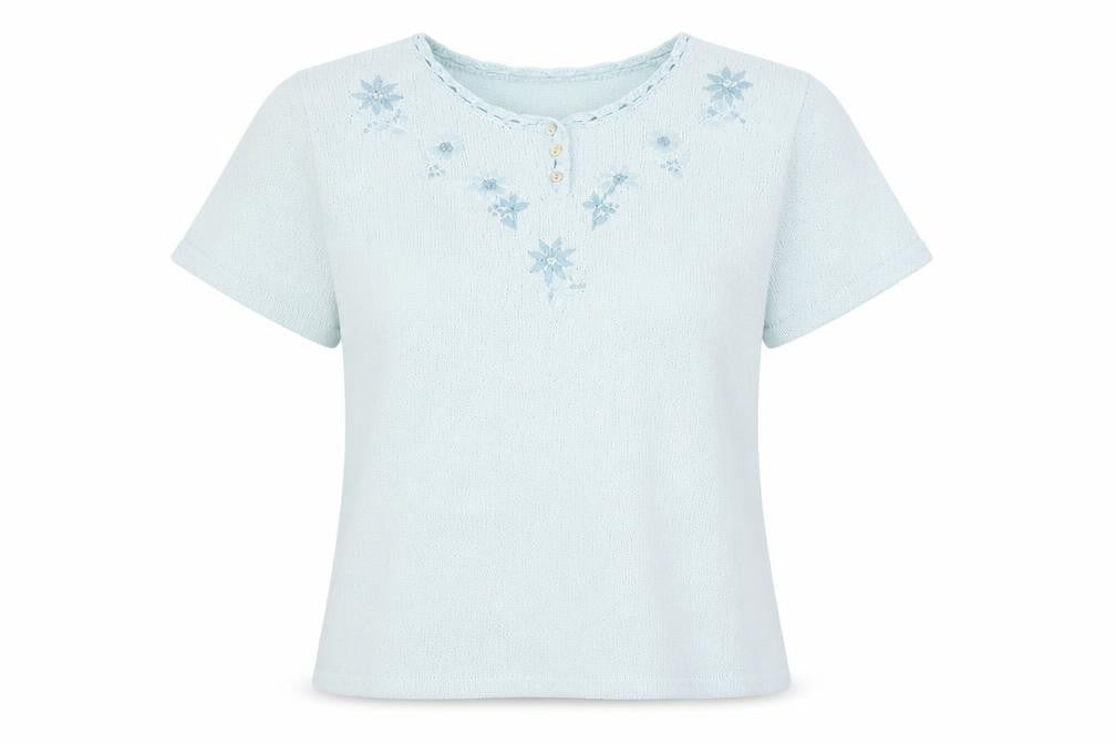 Womens UK Size 14 Honor Millburn Blue Henley