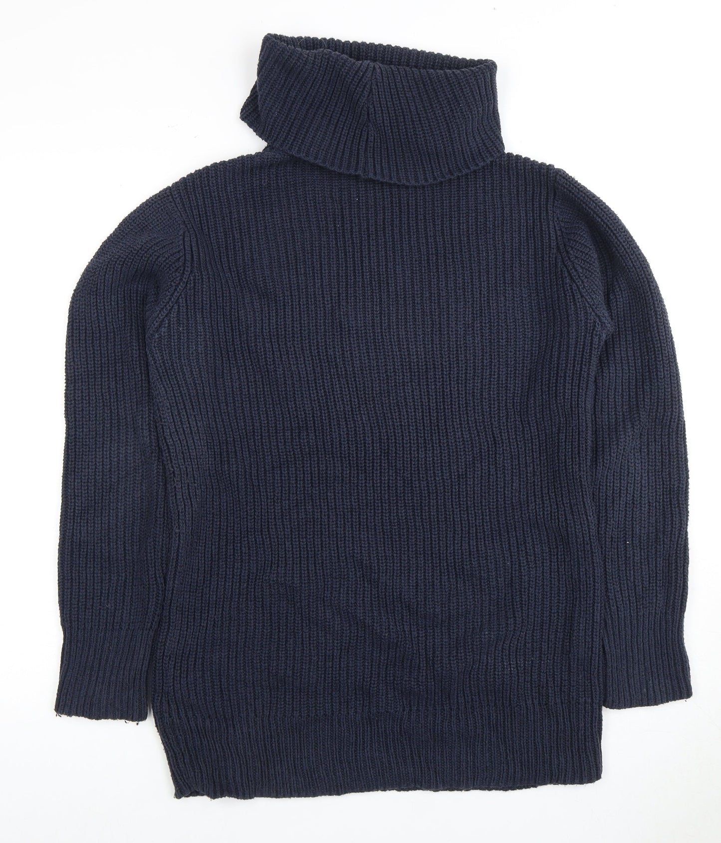 Abercrombie & Fitch Women's Blue Roll Neck Jumper M