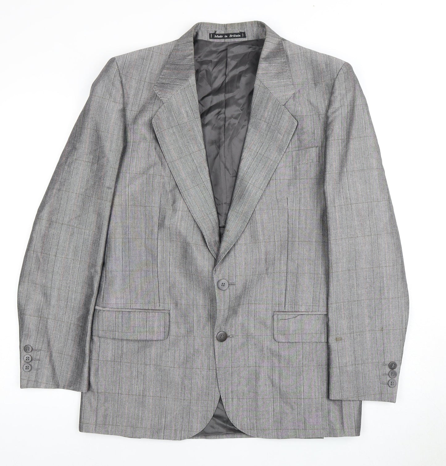 Mens UK Size 38 Chatsworth Regular Grey Suit Jacket