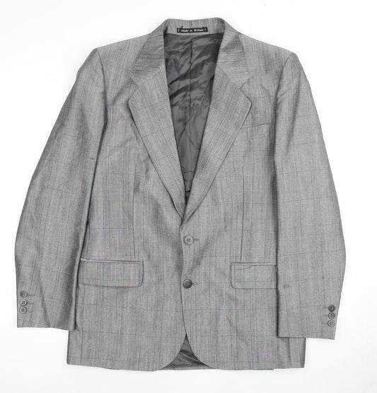 Mens UK Size 38 Chatsworth Regular Grey Suit Jacket