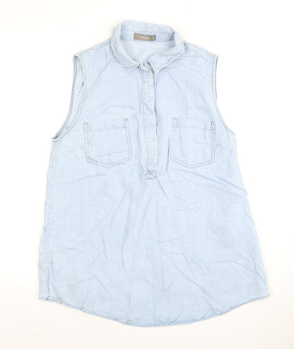Womens UK Size 12 Oasis Blue Tunic Tank