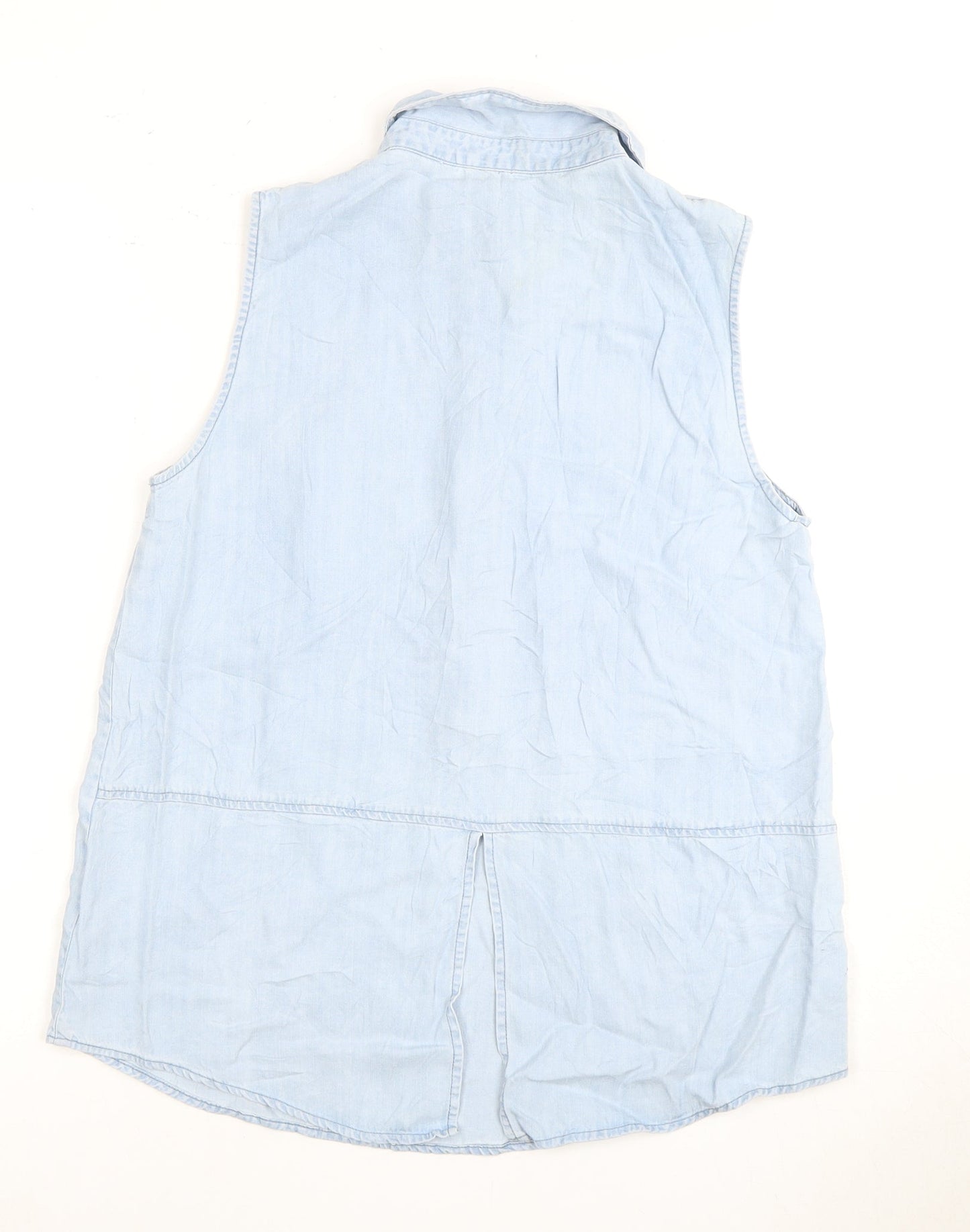 Womens UK Size 12 Oasis Blue Tunic Tank