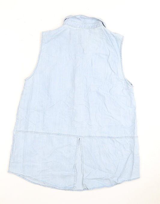 Womens UK Size 12 Oasis Blue Tunic Tank