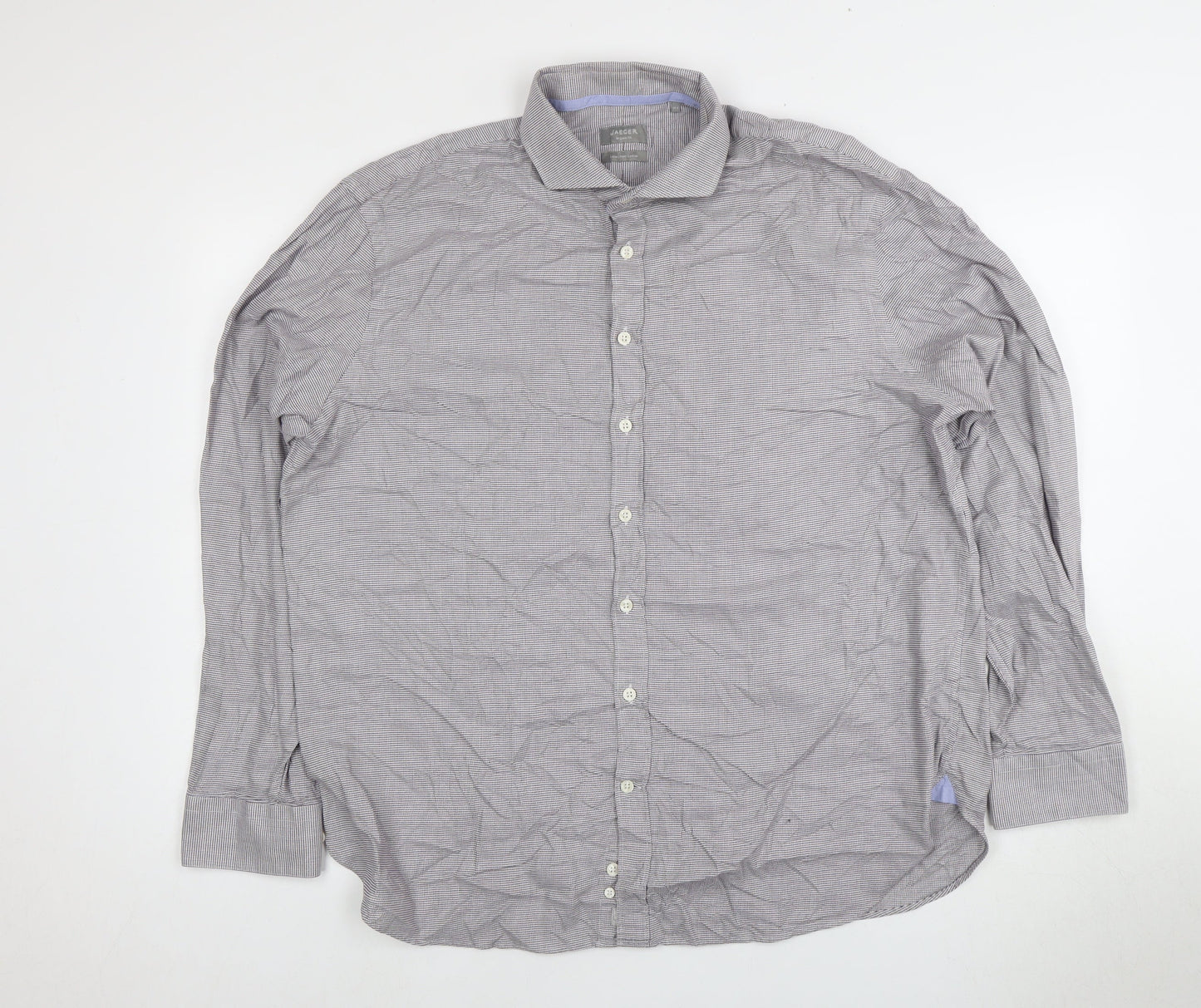 Mens UK Collar Size L Jaeger Smart Multicoloured  Dress Shirt