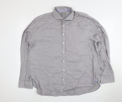Mens UK Collar Size L Jaeger Smart Multicoloured  Dress Shirt