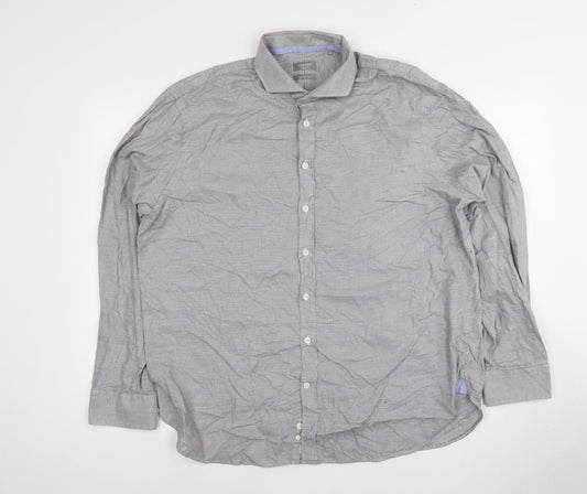 Mens UK Collar Size L Jaeger Smart Multicoloured  Dress Shirt