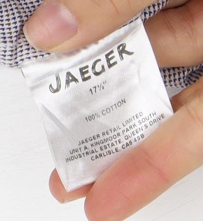 Mens UK Collar Size L Jaeger Smart Multicoloured  Dress Shirt
